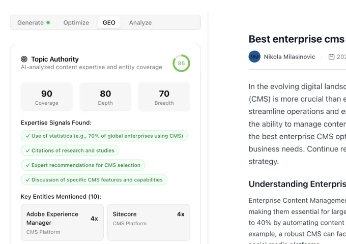 Content Recommendations
